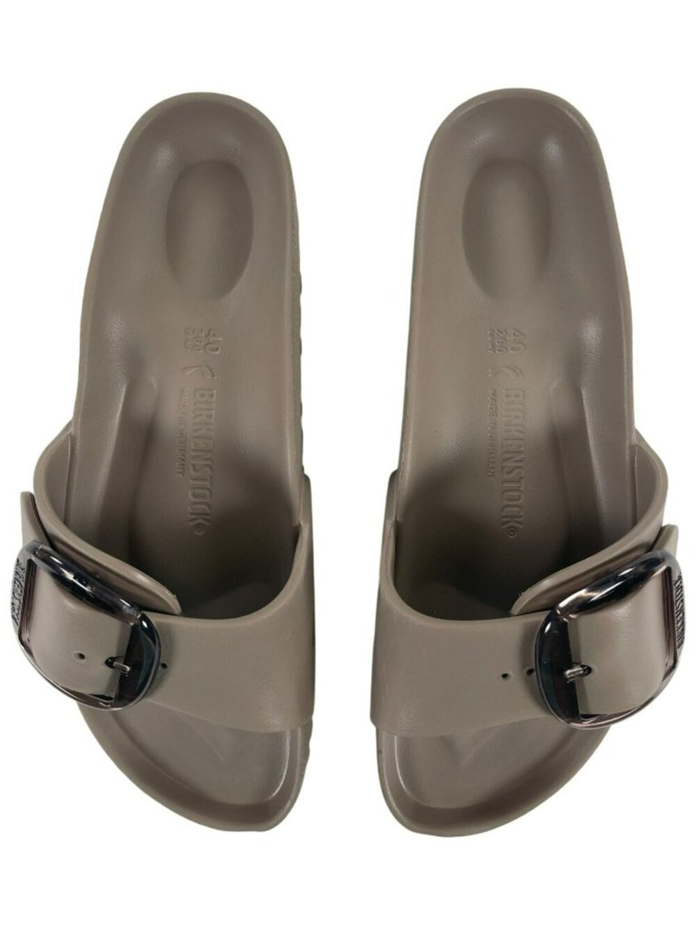 Birkenstock Madrid Big Buckle EVA Sandals Taupe Narrow Women’s Sz 9 Men's 7 NEW - Picture 7 of 11